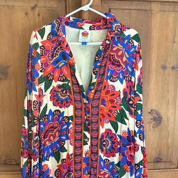 Farm Rio maxi Multicolor Floral Dress - Picture 2 of 5